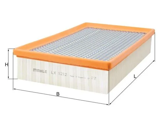 Елемент повітряного фільтра Mahle Original LX1212 ціна, від 23.35 USD