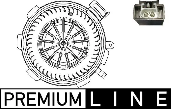Вентилятора пічки AB89000P Mahle Original
