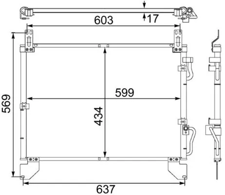 Конденсатор кондиціонера Polcar 7115K8C2S ціна, від 121.29 USD