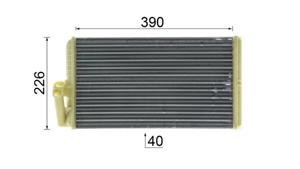 AH129000P Mahle Original Радіатор опалювача салону