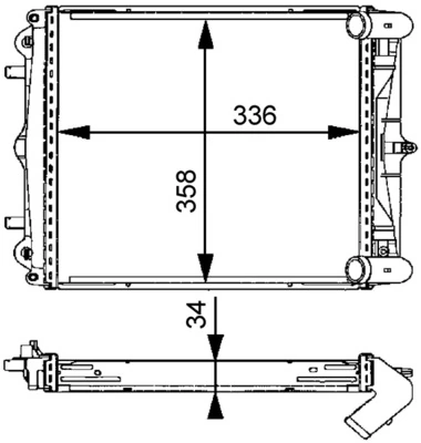 Радіатор основний Mitsubishi MB906412 ціна, від 72.15 USD