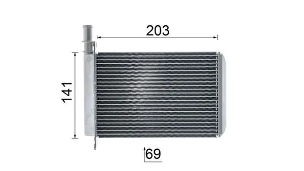 CI642000P Mahle Original Охолоджувач наддувочного повітря