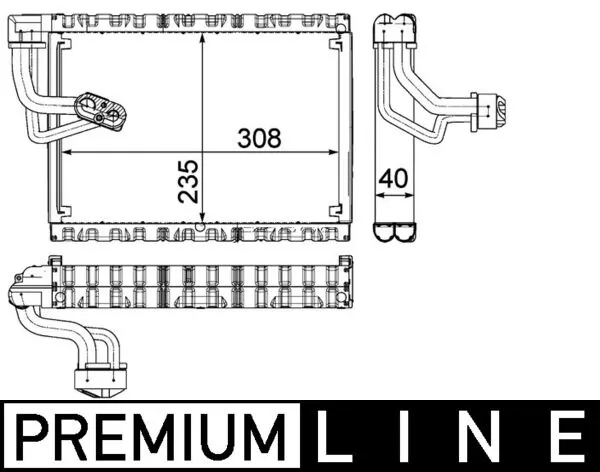 AE90000P Mahle Original Охолоджувач повітря
