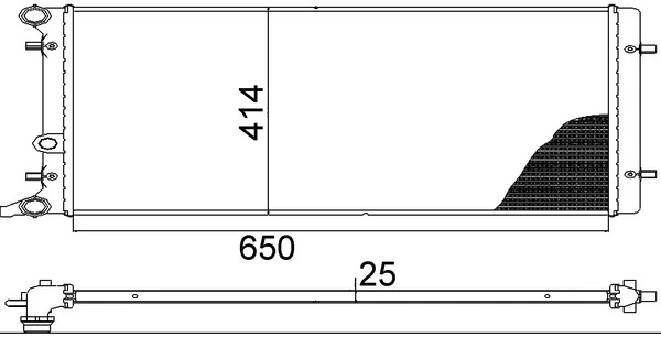 Радіатор CR368001S Mahle Original