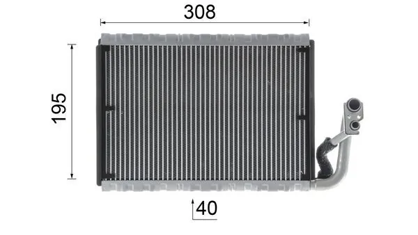 AE91000P Mahle Original Охолоджувач повітря