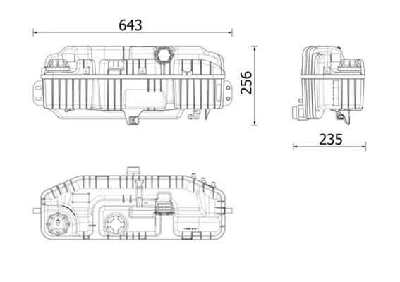 A9605019003 Mercedes Розширювальний бачок охолодження
