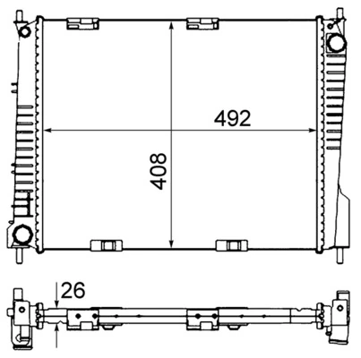 Радіатор CR841000S Mahle Original