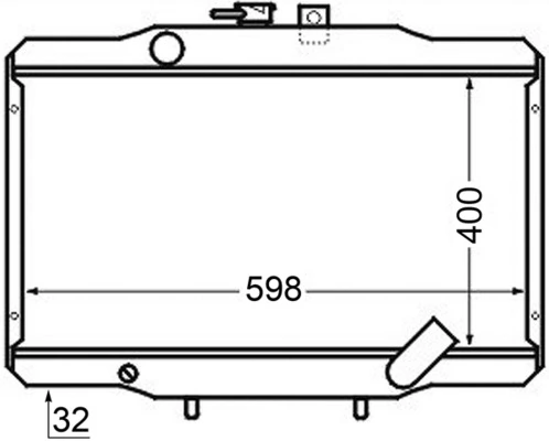 Радіатор CR141000S Mahle Original