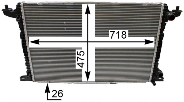 CR2179000P Mahle Original Радіатор охолодження двигуна