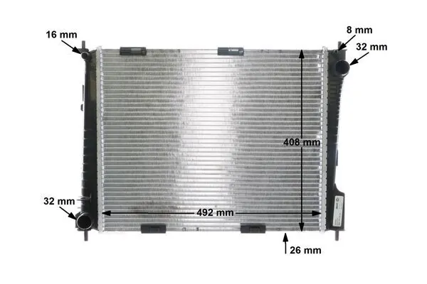 Радіатор основний Mahle Original CR841000S ціна, від 89.41 USD