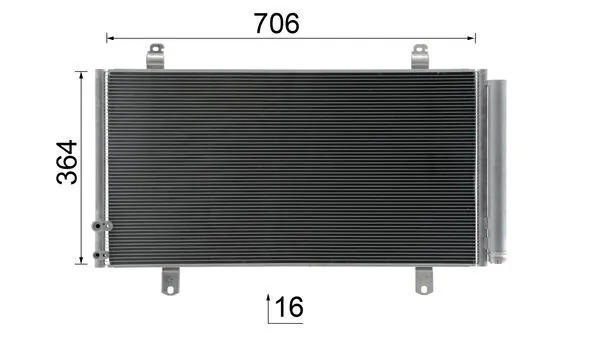 Радіатор охолодження кондиціонера Mahle Original AC1078000S
