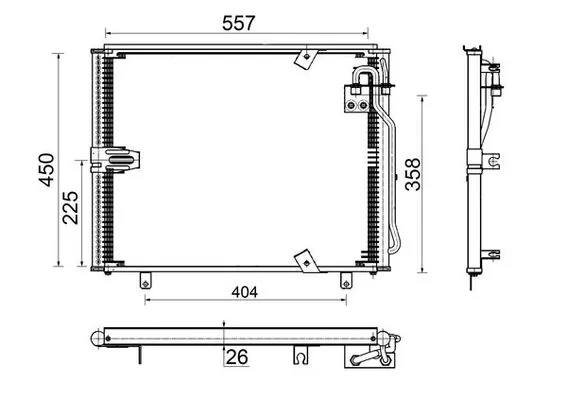AC148000S Mahle Original Конденсатор