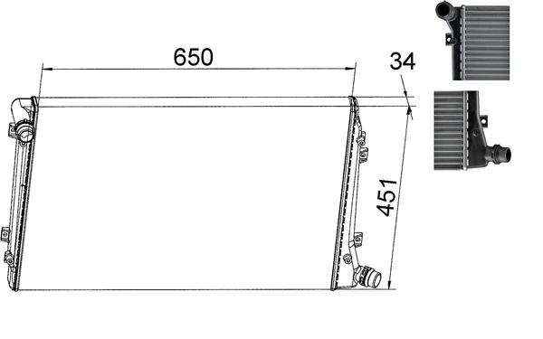 Радіатор CR1395000S Mahle Original