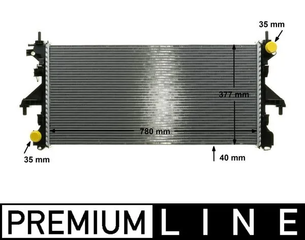 CR1069000P Mahle Original Радіатор охолодження двигуна