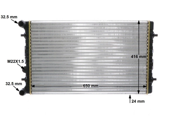 Радіатор основний Mahle Original CR368001S ціна, від 53.17 USD