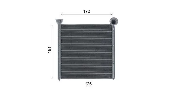 Радіатор обігрівача Mahle Original AH256000S