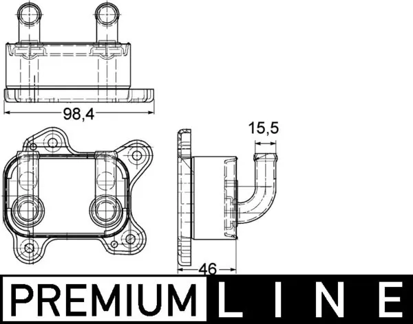 CLC168000P Mahle Original Радіатор масляний