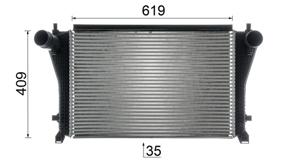 CI667000P Mahle Original Охолоджувач наддувочного повітря