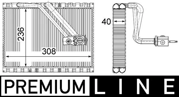 AE127000P Mahle Original Охолоджувач повітря