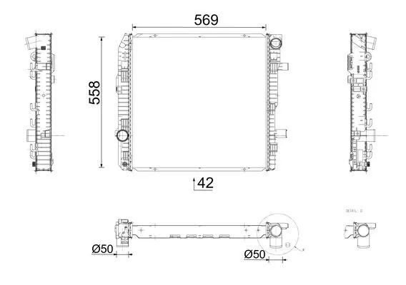 Радіатор основний Mahle Original CR674000P ціна, від 173.34 USD
