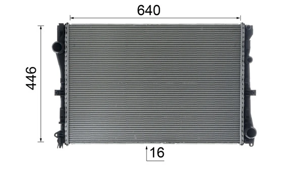 CR2100000P Mahle Original Радіатор охолодження двигуна