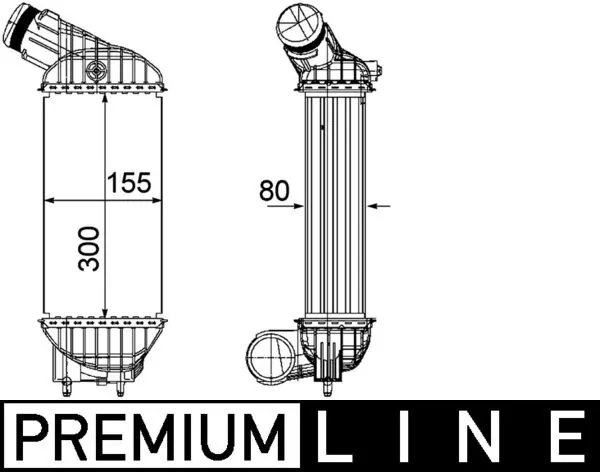 CI199000P Mahle Original Охолоджувач наддувочного повітря