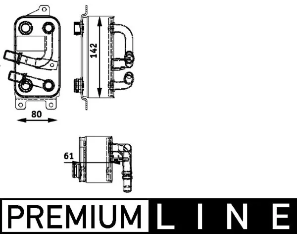 CLC43000P Mahle Original Радіатор охолодження, АКПП