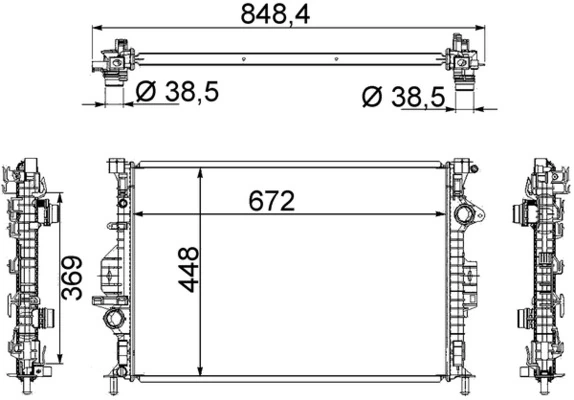 Радіатор CR1748000S Mahle Original