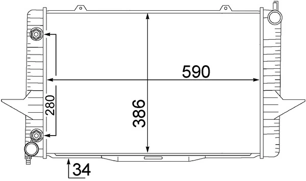 Радіатор CR1544000S Mahle Original