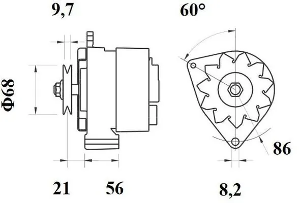 MG124 Mahle Original Авто генератор