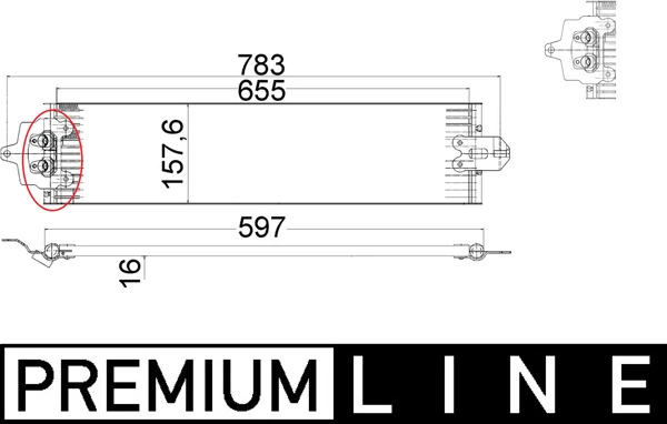 Радіатор охолодження, АКПП Mahle Original CLC49000P ціна, від 96.29 USD