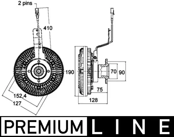 CFC135000P Mahle Original Гідромуфта приводу вентилятора