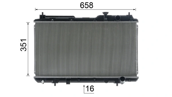 Радіатор охолодження Mahle Original CR1457000S