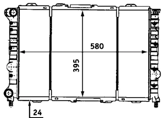 CR521000S Mahle Original Радіатор охолодження двигуна