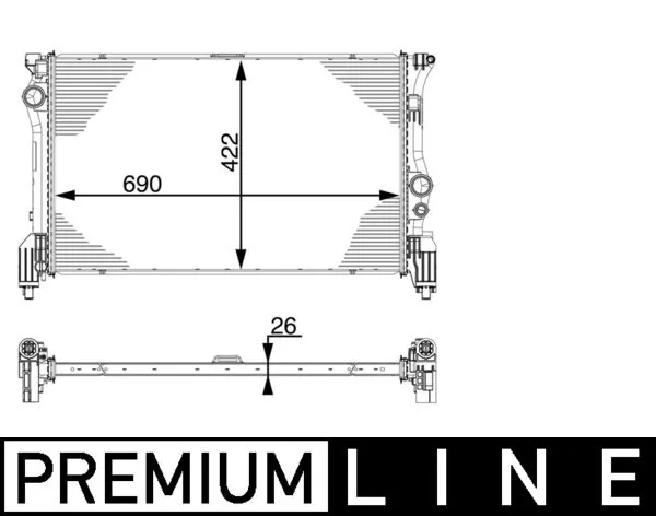 CR931000P Mahle Original Радіатор охолодження двигуна