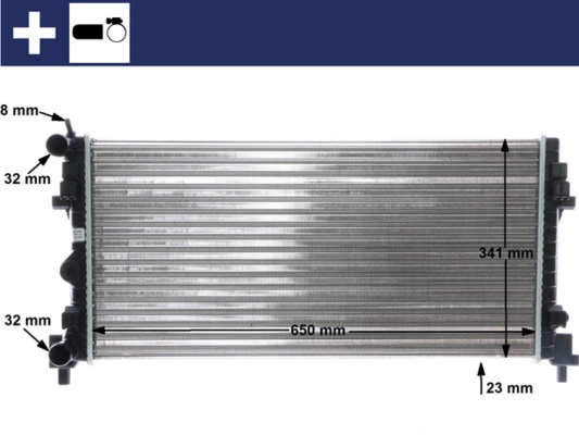 Купити CR1096000S Mahle Original Радіатор двигуна