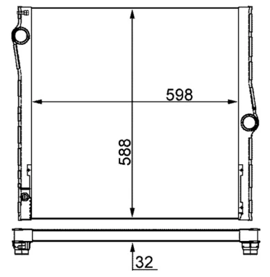Радіатор CR1050000S Mahle Original