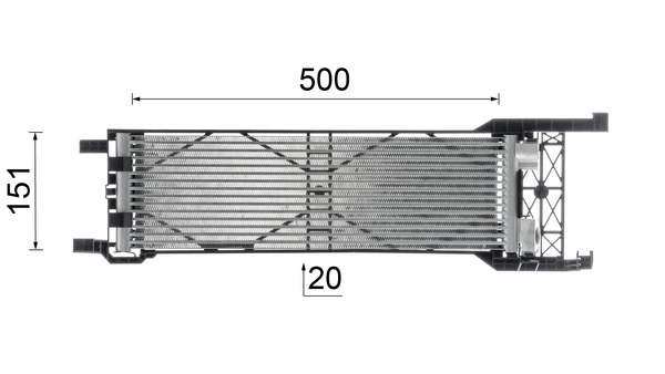 CLC325000P Mahle Original Радіатор охолодження, АКПП
