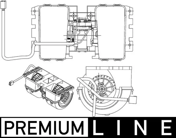 AB144000P Mahle Original Електромотор пічки