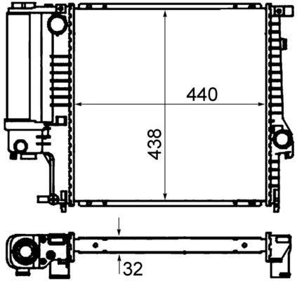 Радіатор CR330000S Mahle Original