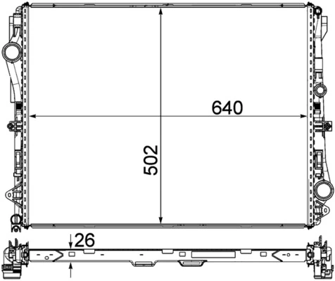 Радіатор основний Mahle Original CR2172000P ціна, від 190.56 USD