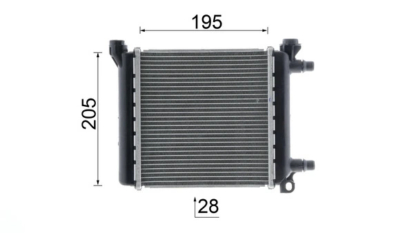 Радіатор охолодження, додатковий Mahle Original CR2642000P