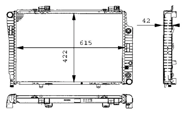 Радіатор CR248000S Mahle Original