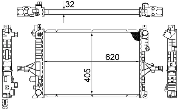 Радіатор CR1547000S Mahle Original