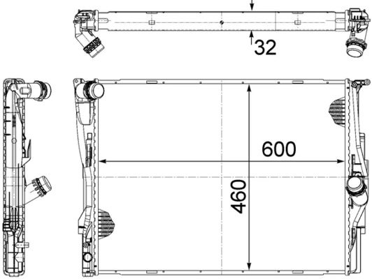 Радіатор CR1087000S Mahle Original