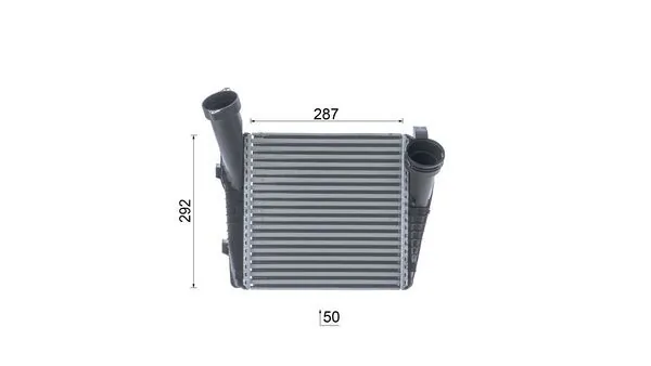 CI141000P Mahle Original Охолоджувач наддувочного повітря