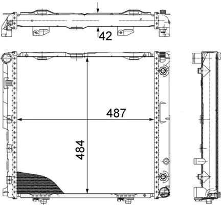 Радіатор основний Mahle Original CR291000S ціна, від 116.14 USD