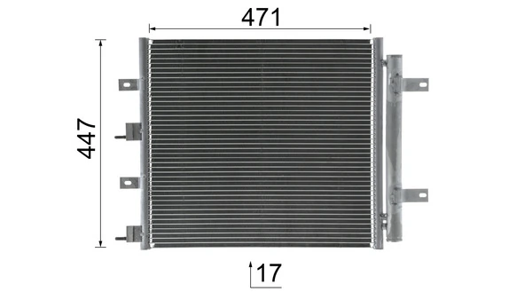 Радіатор охолодження кондиціонера Mahle Original AC481000S