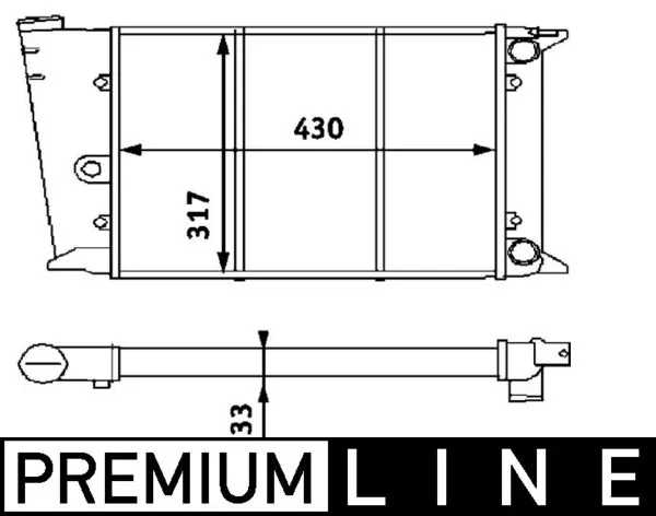 CR420000P Mahle Original Радіатор охолодження двигуна
