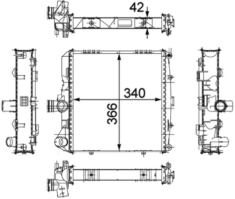 Радіатор CR817000P Mahle Original